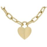 FOSSIL - HARLOW - Ketting - Goudkleurig - Staal - 50 cm