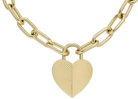 FOSSIL - HARLOW - Ketting - Goudkleurig - Staal - 50 cm