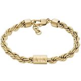 Armani Exchange heren gouden roestvrij stalen ketting armband, AXG0124710