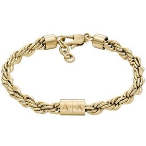 Armani Exchange roestvrij stalen ketting armband voor heren, Roestvrij staal, Zonder stenen