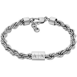 Armani Exchange roestvrij stalen ketting armband voor heren, Roestvrij staal, Zonder stenen