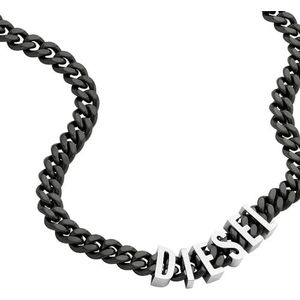 DIESEL DX1487060 Herenketting roestvrij staal, tweekleurig, Length: 450mm+100mm, Width: 12mm, Roestvrij staal, Geen edelsteen