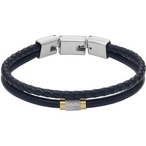 Fossil - JF04703998 - Armband - Donkerblauw - Leer