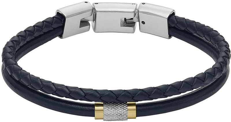 Fossil - JF04703998 - Armband - Donkerblauw - Leer