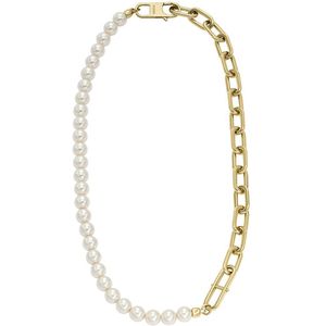FOSSIL JF04727710 - Collier - Goudkleurig - Imitaties van Glasparels