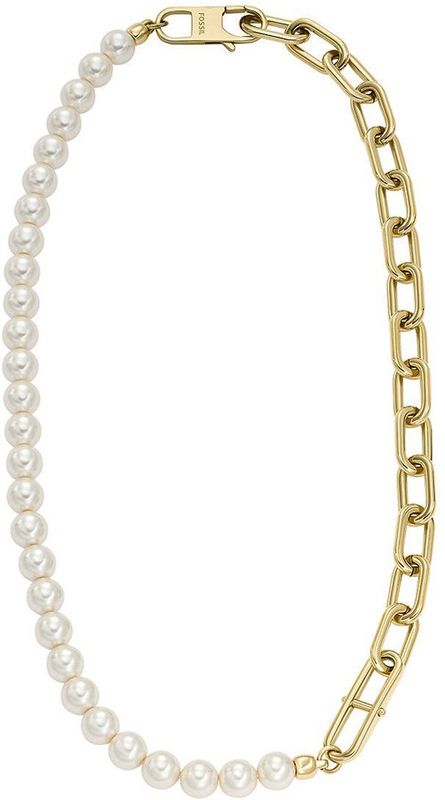 FOSSIL JF04727710 - Collier - Goudkleurig - Imitaties van Glasparels