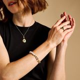 FOSSIL JF04729710 - Collier - Goudkleurig - Imitaties Glasparels