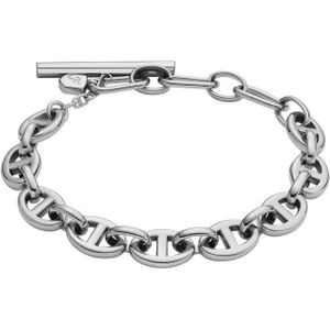 FOSSIL - Heritage Bracelet - Armband - Zilverkleurig - Edelstaal