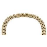 Fossil Dames Arden gouden roestvrij stalen ketting, JF04783710, Length: 406mm+50mm, Width: 14.1mm, Roestvrij staal, Geen edelsteen