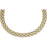 Fossil Dames Arden gouden roestvrij stalen ketting, JF04783710, Length: 406mm+50mm, Width: 14.1mm, Roestvrij staal, Geen edelsteen