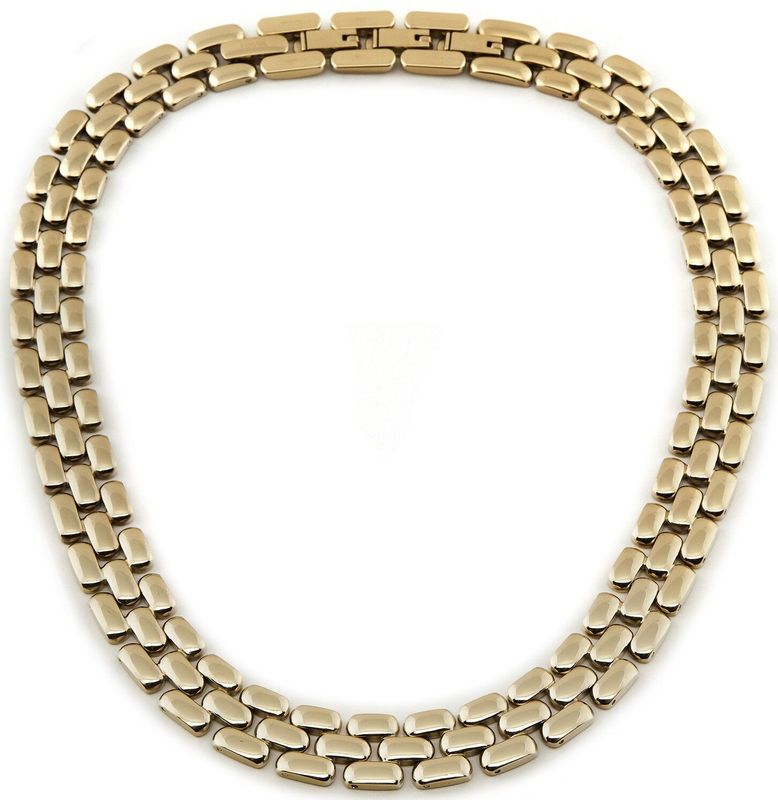 Fossil Dames Arden gouden roestvrij stalen ketting, JF04783710, Length: 406mm+50mm, Width: 14.1mm, Roestvrij staal, Geen edelsteen