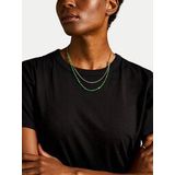 Fossil Bijoux Femme Collier Acier Inoxydable Or JA7246710, Length: 406mm+50mm, Width: 4mm, Acier inoxydable, Pas de gemme