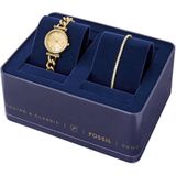 FOSSIL Carlie horloge voor dames, kwarts driehandig uurwerk met roestvrij stalen band