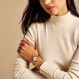 FOSSIL Carlie horloge voor dames, kwarts driehandig uurwerk met roestvrij stalen band