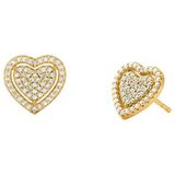 Kors - Love Collectie - Oorknopjes - Goud Verguld - Sterling Zilver