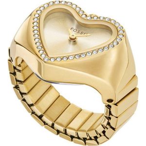 Fossil  - dames horloge - goudkleurig met  band