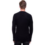 Rusty Neal - Heren Trui Casual Fit Trui - Zwart