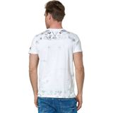 Rusty Neal - T-shirt - Normale Pasvorm - 100% Katoen - Met Logo-print Aan De Zijkant