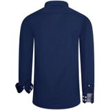 Rusty Neal - Overhemd Uni - Overhemd - Zwart - Katoen en Elastaan