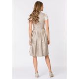 STOCKERPOINT - Dirndl - Beige - Knoopsluiting - Knielengte - Bloemenprint
