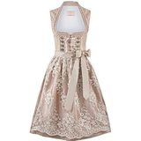 STOCKERPOINT - Dirndl - Beige - Knoopsluiting - Knielengte - Bloemenprint