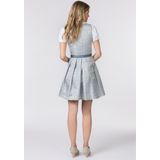Stockerpoint - Nanita - Damesjurk - Blauw - Kanten Schort