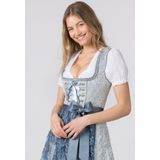 Stockerpoint - Nanita - Damesjurk - Blauw - Kanten Schort