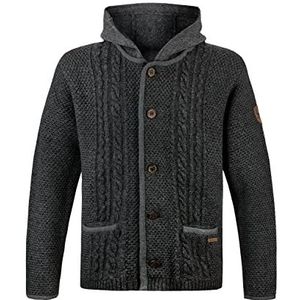 Stockerpoint Herenjas Milan gebreide jas, antraciet, standaard, antraciet, Eén maat