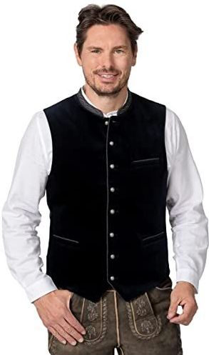 STOCKERPOINT Klederdracht gilet  donkerblauw / grijs