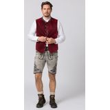 STOCKERPOINT Klederdracht gilet 'Lorenzo'  grijs / grijs gemêleerd / kersrood / zwart