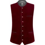 STOCKERPOINT Klederdracht gilet 'Lorenzo'  grijs / grijs gemêleerd / kersrood / zwart