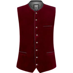 STOCKERPOINT Klederdracht gilet 'Lorenzo'  grijs / grijs gemêleerd / kersrood / zwart