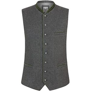 STOCKERPOINT - Gilet 'Fabricio' - Grijs Lichtgrijs Groen - Knoopsluiting