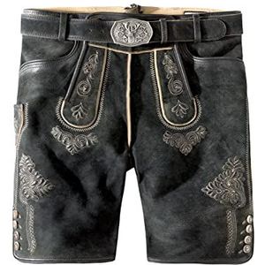 Stockerpoint Bertl vrijetijdsbroek voor heren, grafiet gehoekt, standaard, Gespekt grafiet, 44