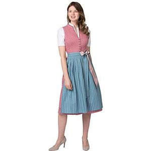 Stockerpoint Dirndl Luciana damesjurk, koraalrood, 44