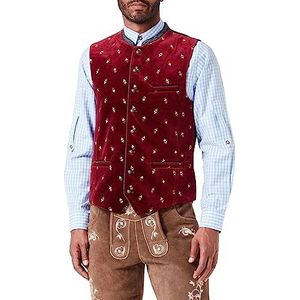 Stockerpoint Vittorio klederdrachtvest voor heren, bordeaux, 46