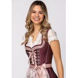 Wiesnwuid - Rosalinde - Dirndl - Bordeaux - Jacquard - Ruches