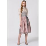 STOCKERPOINT Dirndl 'Monroe'  blauw / zilvergrijs / oudroze