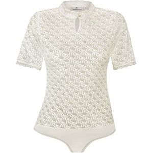 Stockerpoint Bodysuit met blouse voor dames, Beige