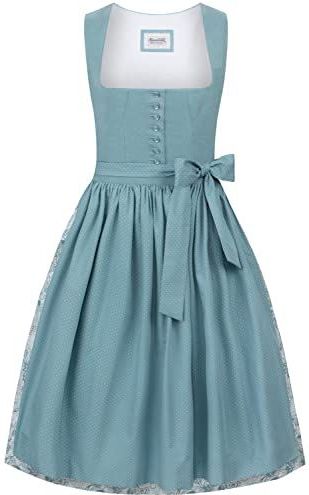 STOCKERPOINT Dirndl 'Bojana'  petrol / wit
