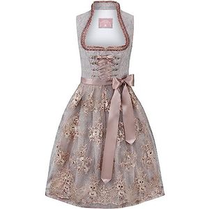 Stockerpoint Dirndl Astrid damesjurk voor speciale gelegenheden, antiek roze, 40, Antieke roze