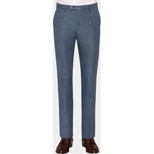 Club of Gents Pantalon Mix & Match - Blauw Linnenmix model CG Paco/62