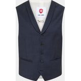 Club of Gents - 10.158S0 - Gilet - Blauw - 99% Scheerwol, 1% Elastaan