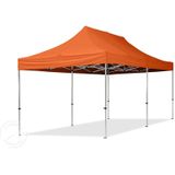 Vouwpaviljoe - Vouwten - 3x6m - 2 Zijpanelen 32mm AL - Paviljoe - Partyten - Oranje