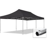 4x8 M Easy Up Partytent Vouwpaviljoen PVC Brandvertragen - PROFESSIONAL Alu 50 M - Zwart