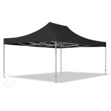 4x6 M Easy Up Partytent Vouwpaviljoen met Zijwande - PROFESSIONAL Alu 50 M - Zwart