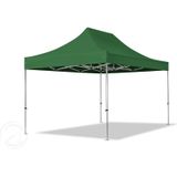 3x4,5 M Easy Up Partytent Vouwpaviljoen PROFESSIONAL Alu 40mm met Zijwanden (panorama - Donkergroen