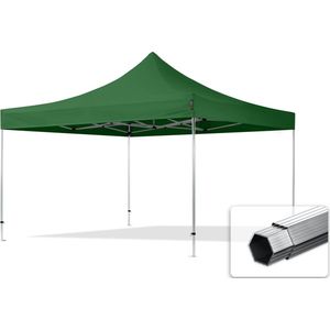 4x4 M Easy Up Partytent Vouwpaviljoen PROFESSIONAL Alu 40m - Donkergroen