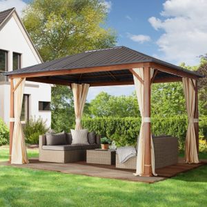 TOOLPORT Tuinpaviljoen Forest Superior crème, 3x4m