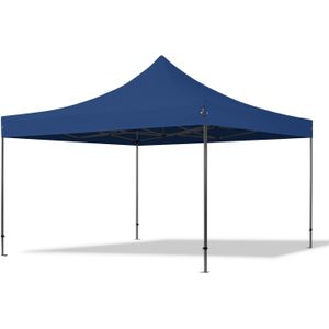 4x4 M Easy Up Partytent Vouwpaviljoe - PREMIUM Staal 40m - Blauw